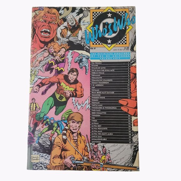 Whos Who #24 1987 Definitive Directory DC Comic Book Collector Bagged Boarded - Picture 1 of 3